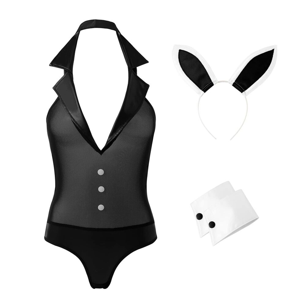 5706 Easter Bunny Costume Adult Sexy Bunny Costume Halloween Costume Outfit